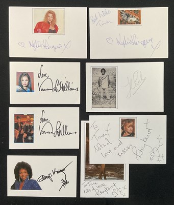 Lot 505 - A group of musician autographs comprising...