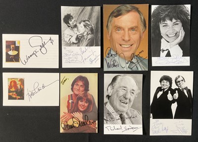 Lot 506 - A group of comedian autographs on small...