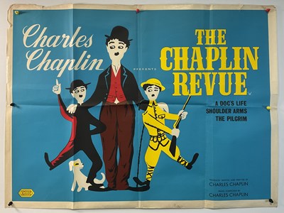 Lot 40 - THE CHAPLIN REVIEW (1959) UK Quad film poster,...