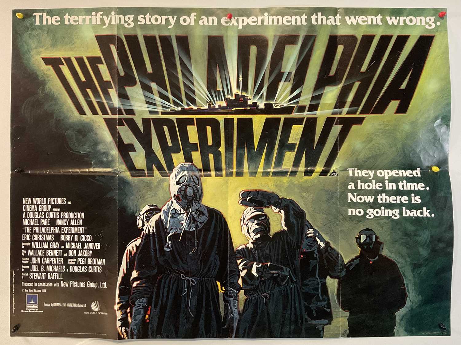 Lot 374 - THE PHILADELPHIA EXPERIMENT (1984) UK Quad...