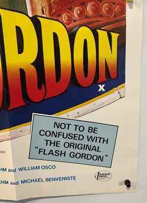 Lot 297 - FLESH GORDON (1974) UK Quad film, sci-fi sex...