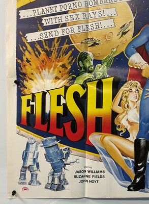 Lot 297 - FLESH GORDON (1974) UK Quad film, sci-fi sex...