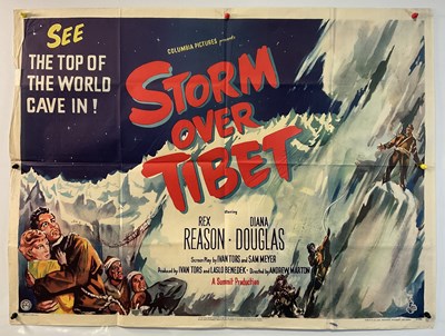 Lot 118 - STORM OVER TIBET (1952) UK Quad film poster,...