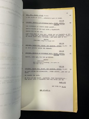 Lot 432 - An original shooting script for THE SAINT...