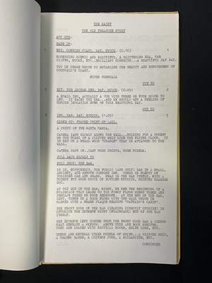 Lot 432 - An original shooting script for THE SAINT...