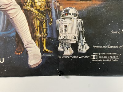 Lot 832 - STAR WARS (1977) Pre-Oscars UK Quad film...