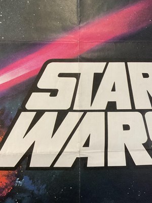 Lot 832 - STAR WARS (1977) Pre-Oscars UK Quad film...