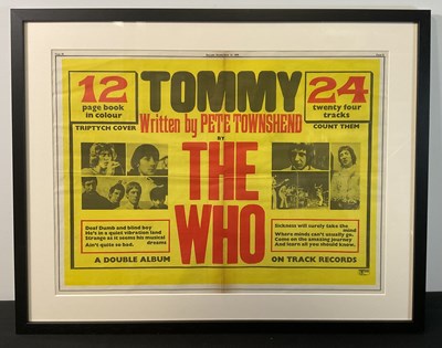 Lot 468 - THE WHO - TOMMY (1969) Framed and glazed...