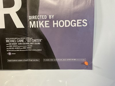 Lot 15 - GET CARTER (1977) BFI UK Quad 2000 film poster...