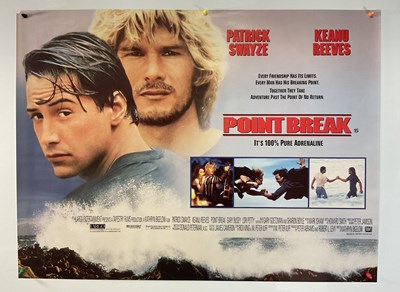 Lot 23 - POINT BREAK (1991) UK Quad film poster, crime...