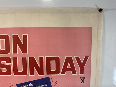 Lot 82 - NEVER ON SUNDAY (1960) UK Quad film poster,...