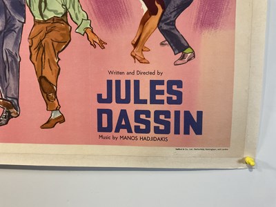 Lot 82 - NEVER ON SUNDAY (1960) UK Quad film poster,...