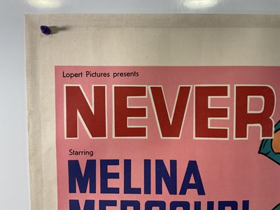 Lot 82 - NEVER ON SUNDAY (1960) UK Quad film poster,...