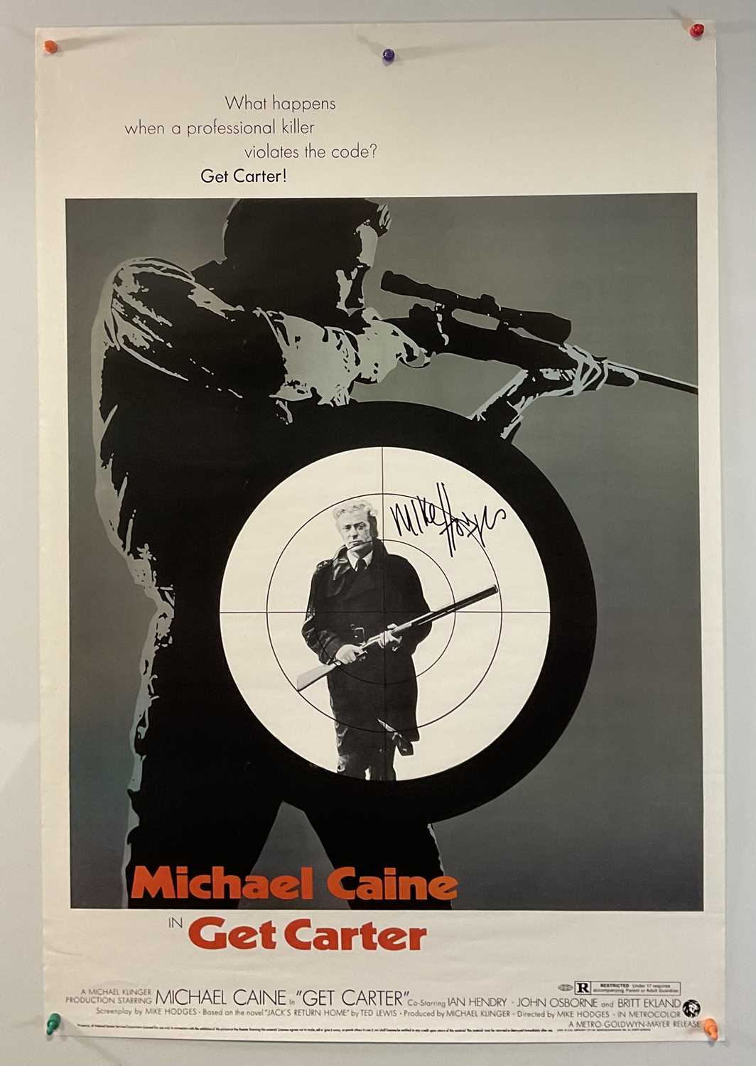 Lot 14 - GET CARTER (1971) commercial US one sheet...