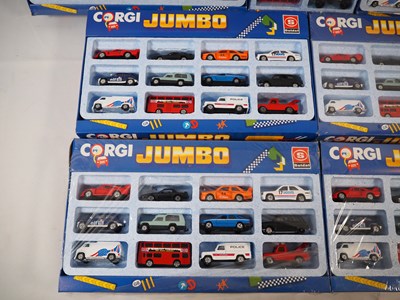Lot 17 - A group of CORGI Juniors 'Jumbo' playsets all...