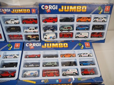Lot 17 - A group of CORGI Juniors 'Jumbo' playsets all...