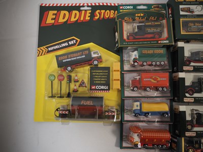 Lot 22 - A group of CORGI Eddie Stobart playsets and...