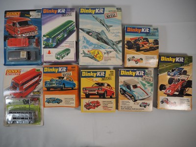 Lot 44 - A group of DINKY metal kits, as new in...