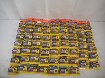 Lot 48 - A group of MATCHBOX USA carded diecast gold...