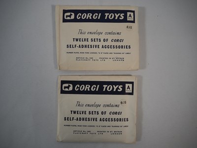 Lot 63 - A group of original CORGI self-adhesive...