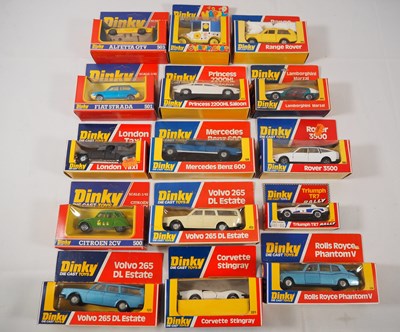 Lot 107 - A group of DINKY 1980's issue diecast cars in...