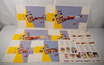 Lot 124 - A group of original CORGI production artwork...