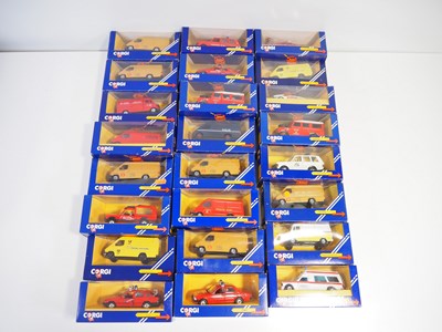 Lot 143 - A group of CORGI cars and vans, all European...