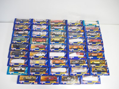 Lot 151 - A group of CORGI 'Turbos' cars all in original...