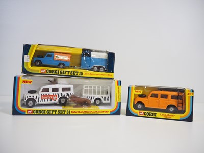 Lot 164 - A group of CORGI Land Rover themed diecast...