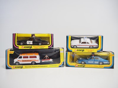 Lot 168 - A group of CORGI police and ambulance related...