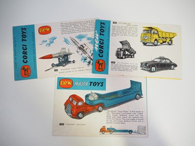 Lot 186 - A group of vintage CORGI TOYS catalogues and...