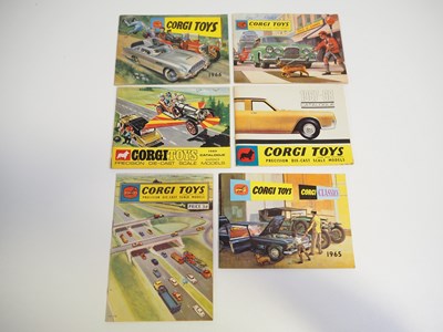 Lot 187 - A group of vintage CORGI TOYS catalogues...