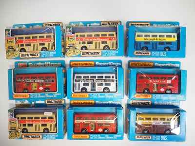 Lot 250 - A group of MATCHBOX Superkings buses, all...