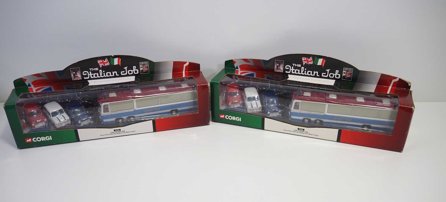 Lot 284 - A pair of CORGI 'The Italian Job' vehicle sets...