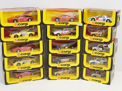 Lot 291 - A group of CORGI rally/racing cars in...