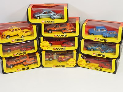 Lot 304 - A group of CORGI 'Little and Large' diecast...