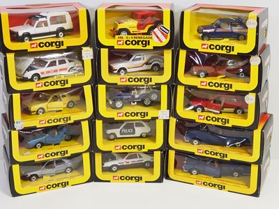 Lot 318 - A group of CORGI diecast cars in...