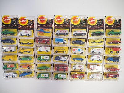 Lot 319 - A large group of CORGI JUNIORS carded diecast...