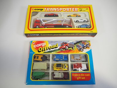 Lot 330 - A pair of CORGI JUNIORS multi vehicle play...