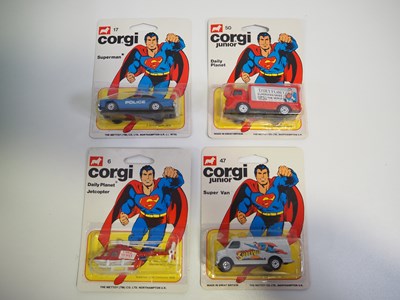 Lot 331 - A group of CORGI JUNIORS carded Superman...