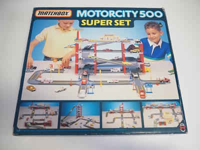 Lot 337 - A group of MATCHBOX Motorcity play sets...