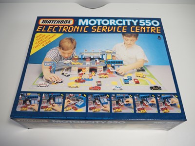 Lot 337 - A group of MATCHBOX Motorcity play sets...