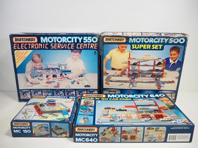 Lot 341 - A group of MATCHBOX Motorcity play sets...