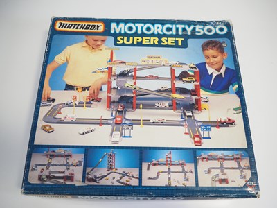 Lot 341 - A group of MATCHBOX Motorcity play sets...