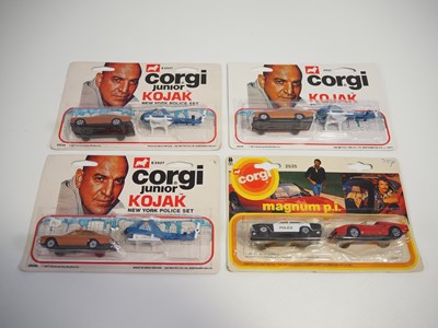 Lot 375 - A group of CORGI Juniors TV crime related twin...