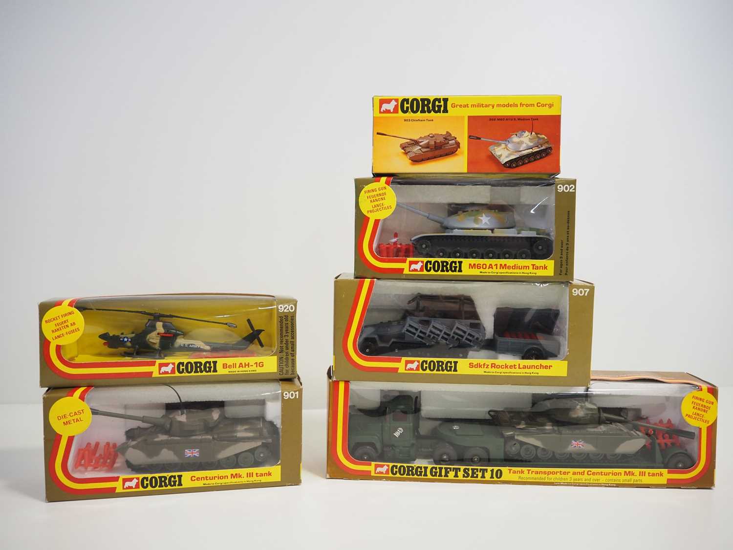Lot 397 - A group of CORGI MILITARY vehicles comprising...