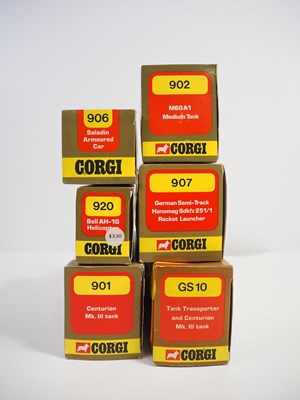Lot 397 - A group of CORGI MILITARY vehicles comprising...