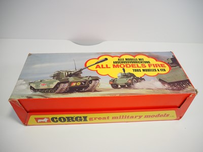 Lot 399 - A CORGI MILITARY tank shop display trade box...