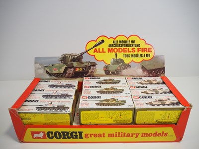 Lot 399 - A CORGI MILITARY tank shop display trade box...