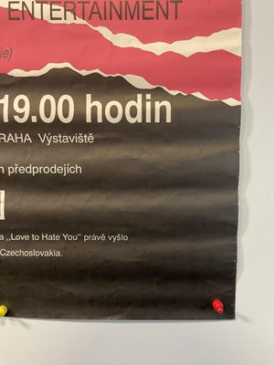 Lot 472 - A Czechoslovakian Erasure concert poster -...
